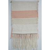 Home&Manor Wool and Cotton Large Macrame Wall Hanging with Rod Included - Exact Size