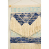 Home&Manor Wool and Cotton Large Macrame Wall Hanging with Rod Included - Exact Size