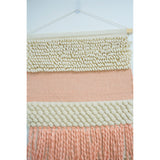 Home&Manor Wool and Cotton Large Macrame Wall Hanging with Rod Included - Exact Size