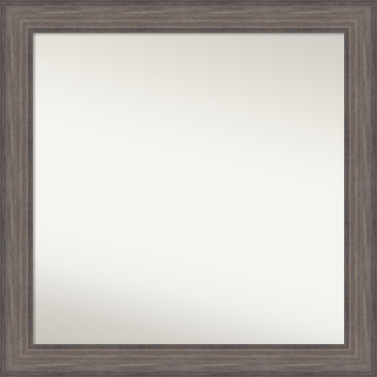 Large Non-Beveled Custom Wall Mirror - Country Barnwood Frame