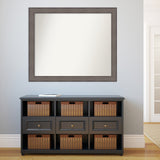 Large Non-Beveled Custom Wall Mirror - Country Barnwood Frame