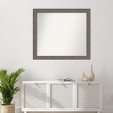 Large Non-Beveled Custom Wall Mirror - Country Barnwood Frame