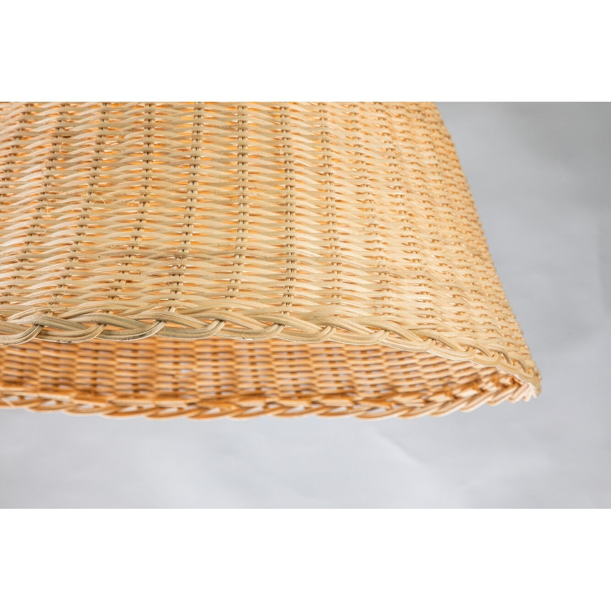 Large 26in. Natural Rattan Pendant Light