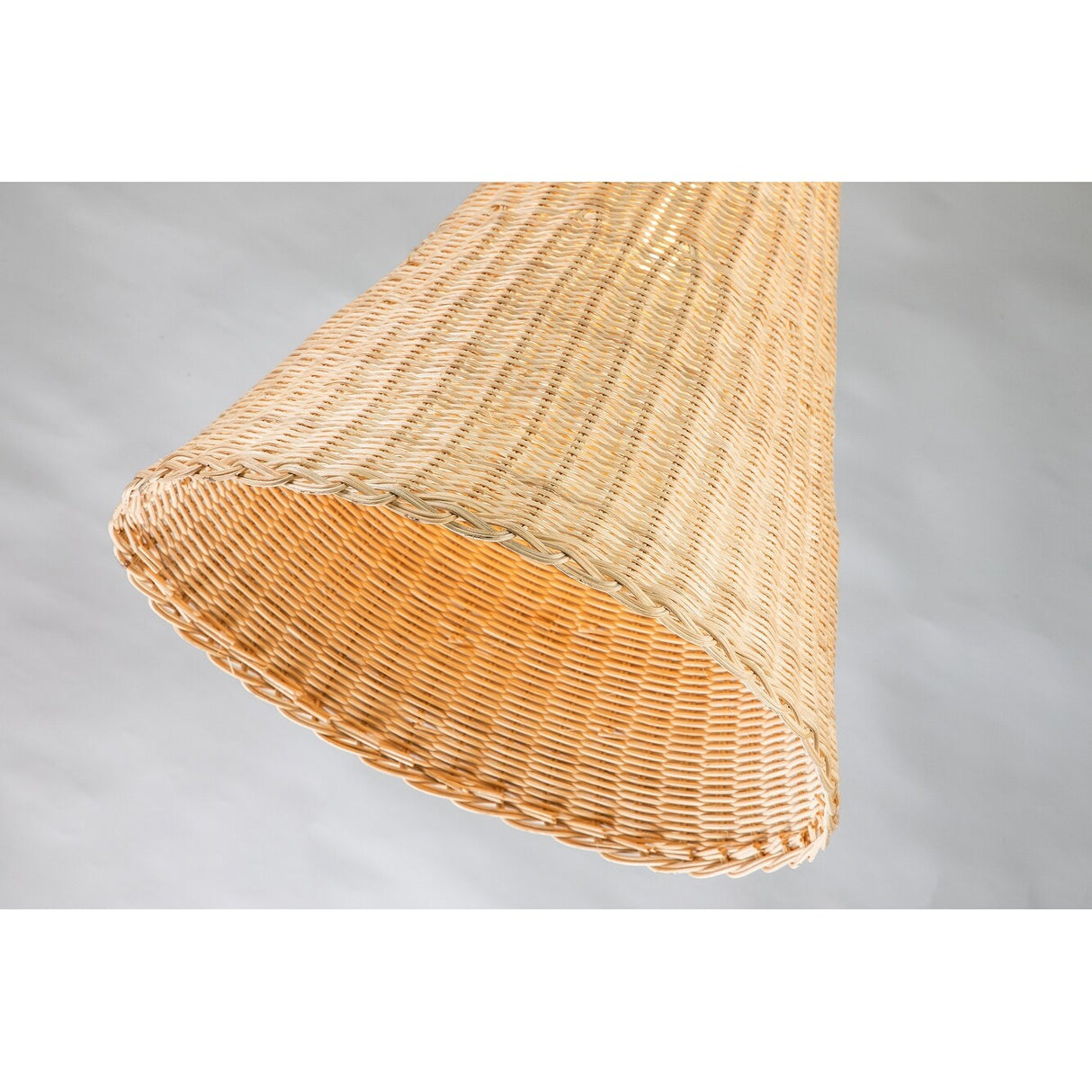 Large 26in. Natural Rattan Pendant Light