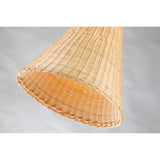Large 26in. Natural Rattan Pendant Light