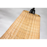 Large 26in. Natural Rattan Pendant Light
