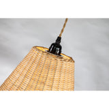 Large 26in. Natural Rattan Pendant Light