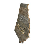Large Rustic Farmhouse Georgia Home State Reclaimed Wood Wall Sign