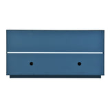 Large Storage Cabinet Sideboard Buffet Cabinet with Wooden Triangular Handles and Adjustable Shelves for Living Dining Room