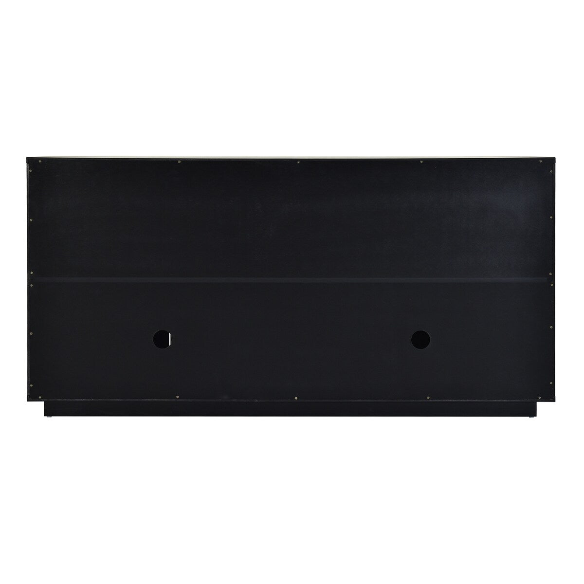 Large Storage Cabinet Sideboard Buffet Cabinet with Wooden Triangular Handles and Adjustable Shelves for Living Dining Room