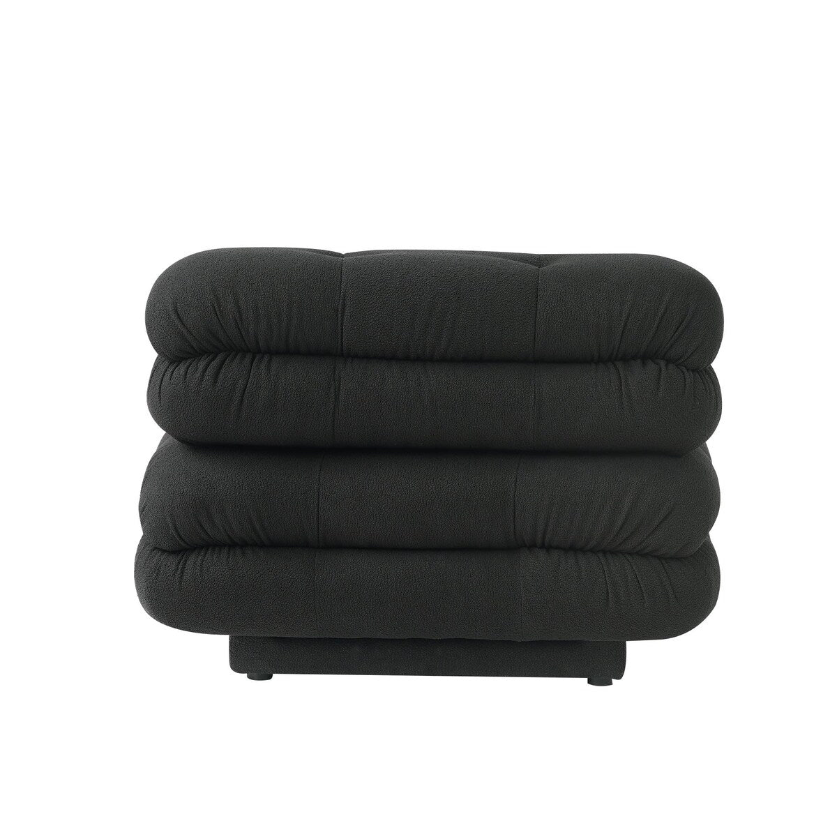 Large Teddy Velvet Fabric 4-pieces Modular Sectional sofa