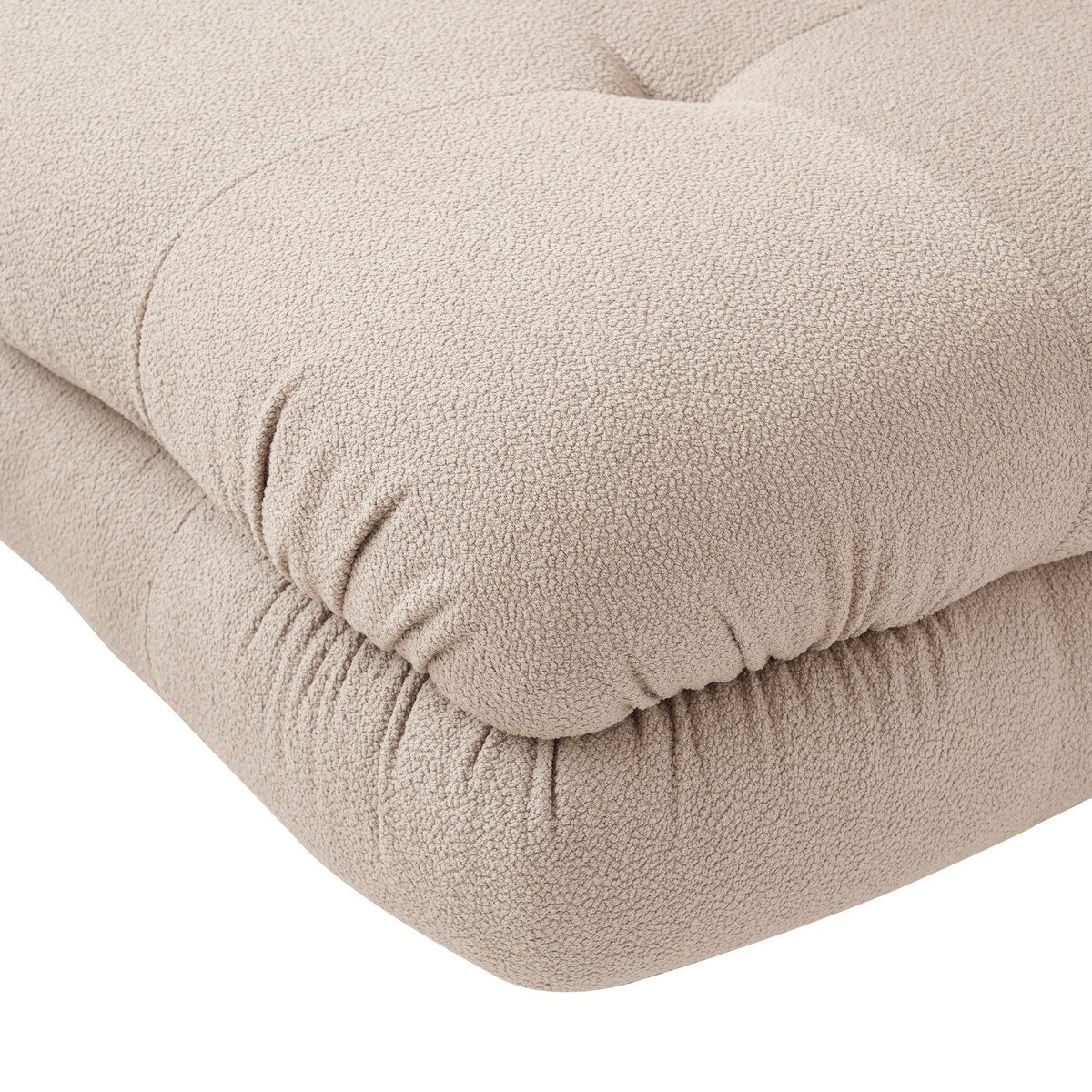 Large Teddy Velvet Fabric 4-pieces Modular Sectional sofa