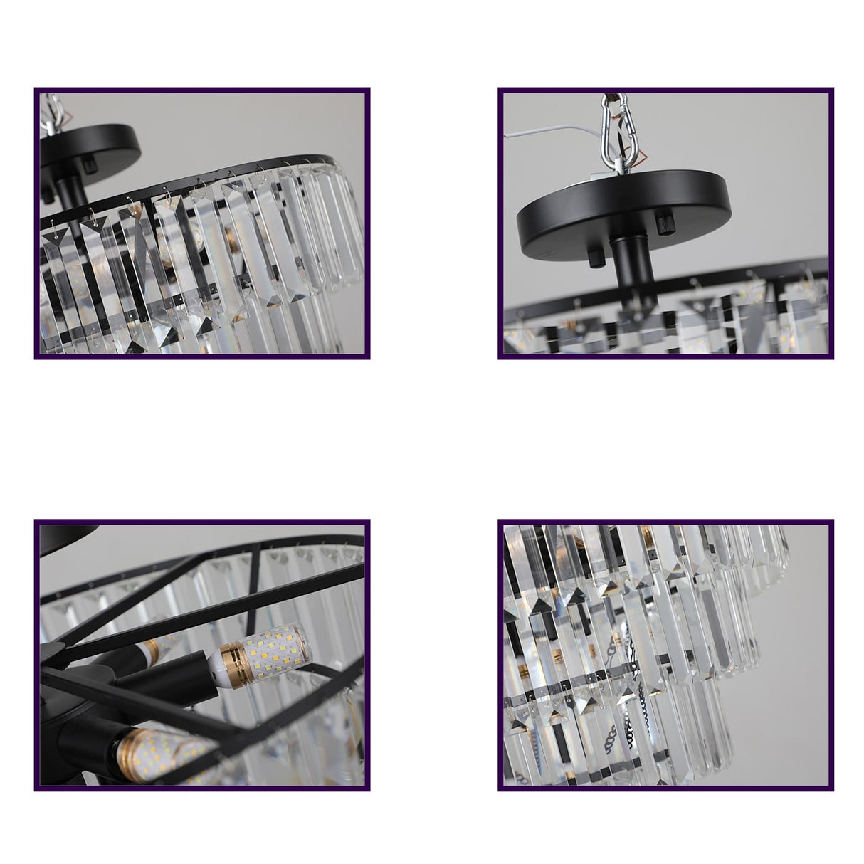 Large crystal chandelier
