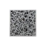 Large Square Modern Abstract Art Black and White Paper Shadow Box Wall Art 23.5 x 23.5 - 24 x 2 x 24