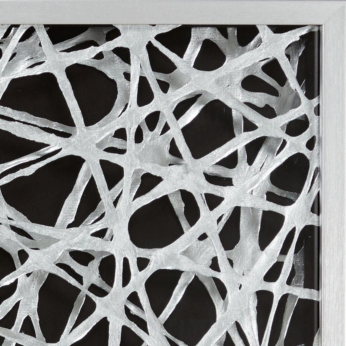 Large Square Modern Abstract Art Black and White Paper Shadow Box Wall Art 23.5 x 23.5 - 24 x 2 x 24