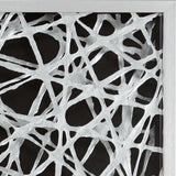 Large Square Modern Abstract Art Black and White Paper Shadow Box Wall Art 23.5 x 23.5 - 24 x 2 x 24