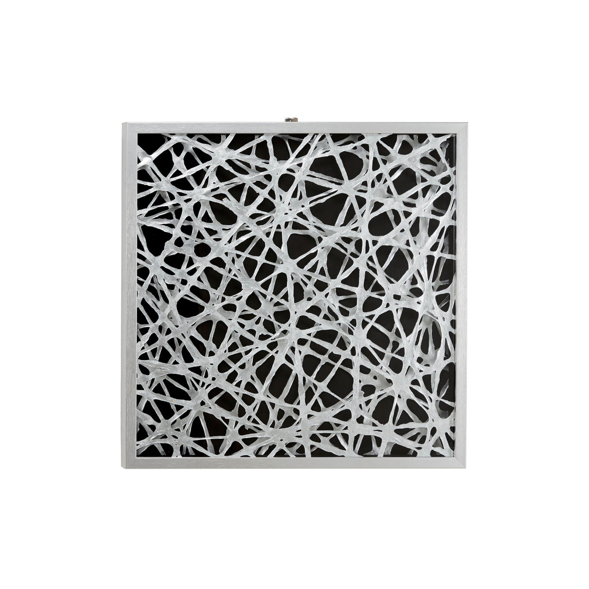 Large Square Modern Abstract Art Black and White Paper Shadow Box Wall Art 23.5 x 23.5 - 24 x 2 x 24