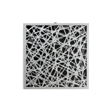Large Square Modern Abstract Art Black and White Paper Shadow Box Wall Art 23.5 x 23.5 - 24 x 2 x 24