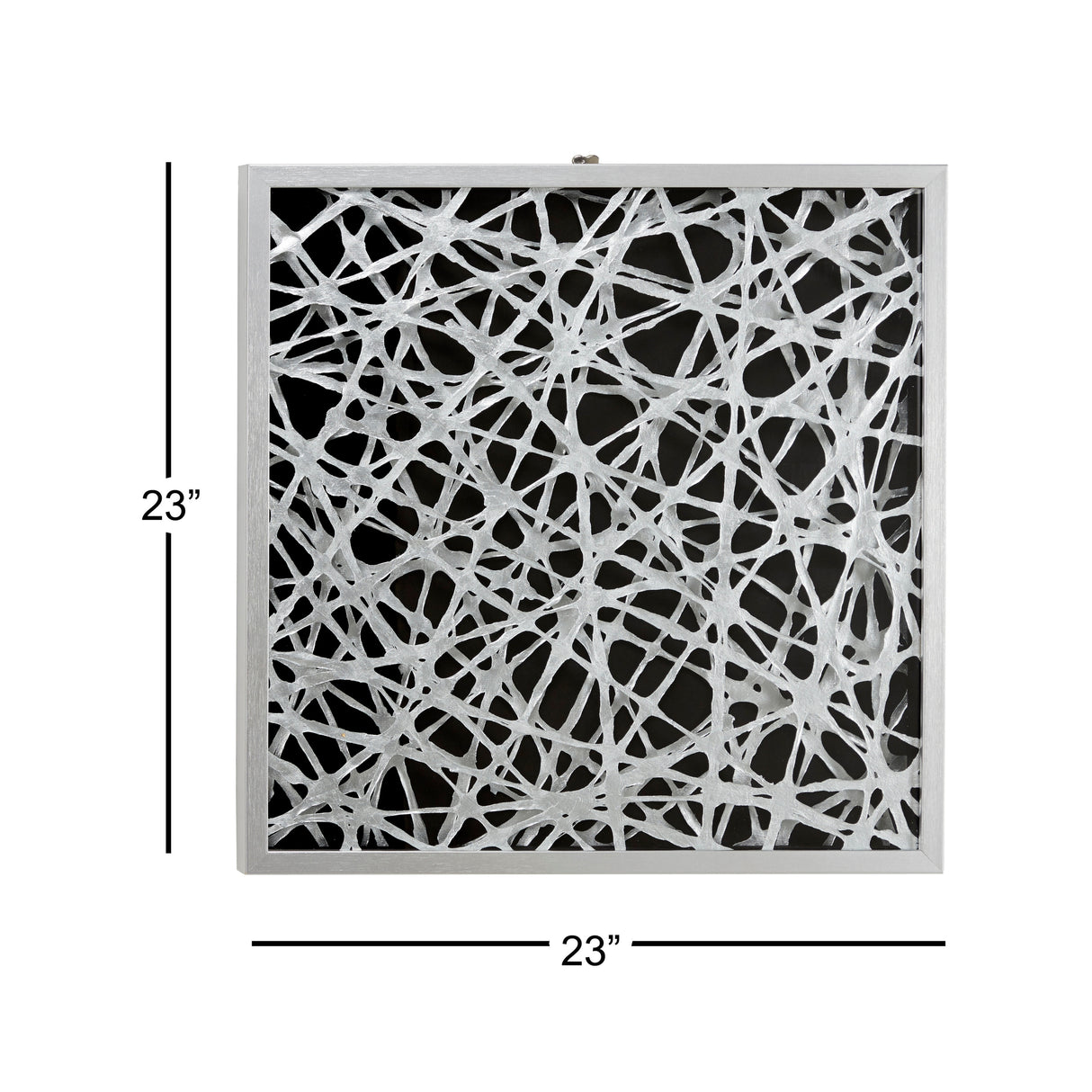 Large Square Modern Abstract Art Black and White Paper Shadow Box Wall Art 23.5 x 23.5 - 24 x 2 x 24
