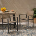 Laris Outdoor Wood Dining Chairs (Set of 2) by Christopher Knight Home