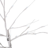 Larkspur Lit Artificial Twig Birch Tree White Lights 4' Pre by Christopher Knight Home