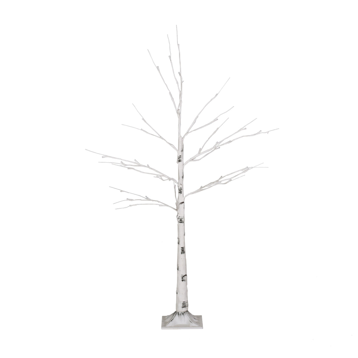 Larkspur Lit Artificial Twig Birch Tree White Lights 4' Pre by Christopher Knight Home