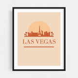 Las Vegas Nevada Maps City Cityscape Coordinates Art Print/Poster