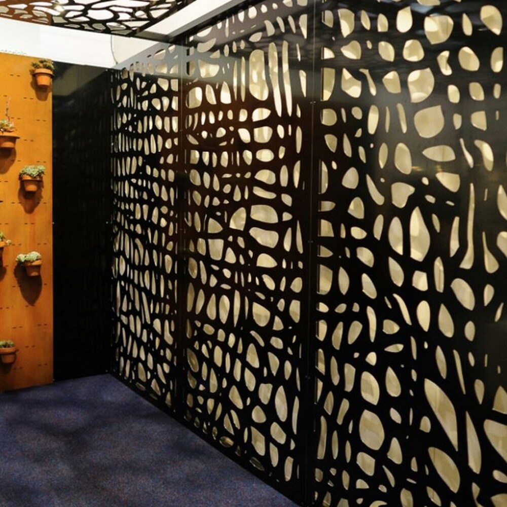 Laser Cut Metal Privacy Screen, 24" x 48"/pc - LakeWave