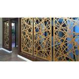 Laser Cut Metal Privacy Stand Combo Fence, 75" x48 " - ConnectBlock