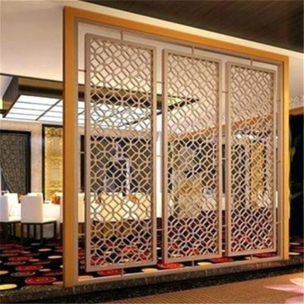 Laser Cut Metal Privacy Stand Combo Fence, 75" x48 " - ConnectBlock