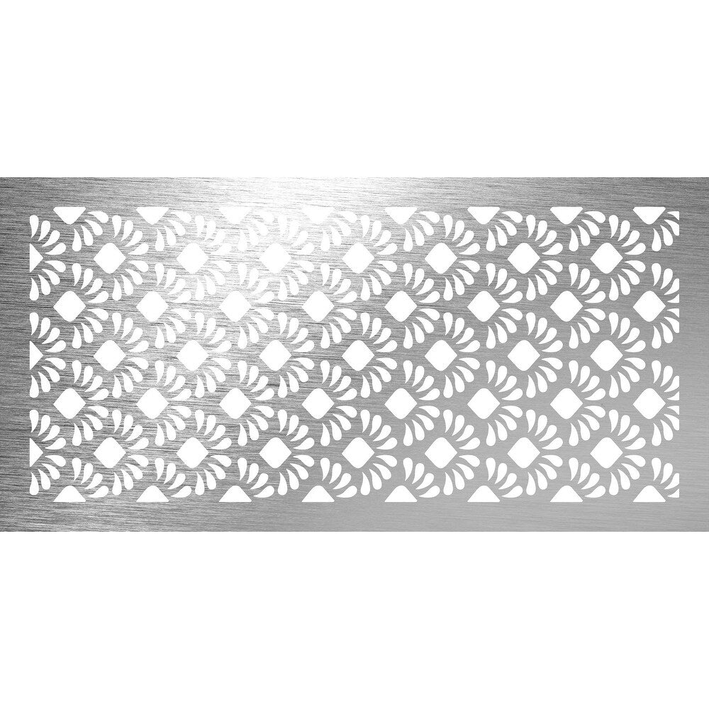 Laser Cut Metal Privacy Stand Combo Fence, 75" x48 " - LakeWave