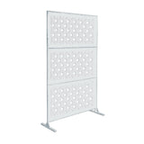 Laser Cut Metal Privacy Stand Combo Fence, 75" x48 " - LakeWave