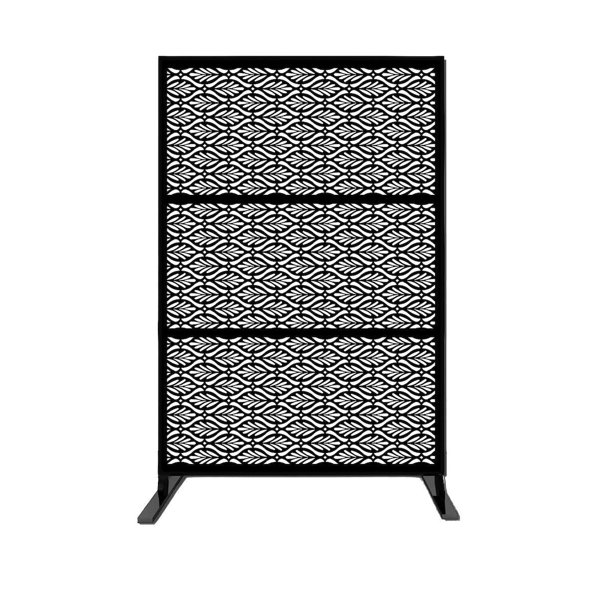 Laser Cut Metal Privacy Stand Combo Fence, 76" x48 "/Set - 3pcCombo