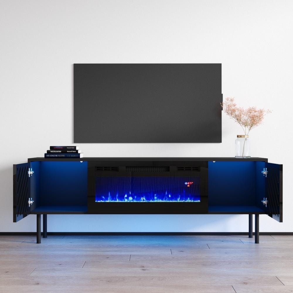 Laser EF Electric Fireplace 63" TV Stand
