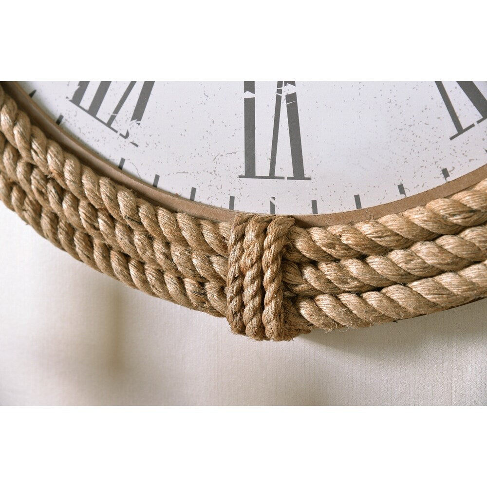 Lash Natural Rope Wall Clock - 30" Dia.