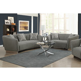Laskey Contemporary Grey 2-piece Living Room Set