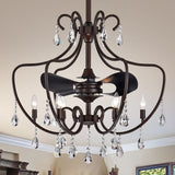 Gracewood Hollow Kahane 31-inch Antique Bronze 3-blade Lighted Ceiling Fan