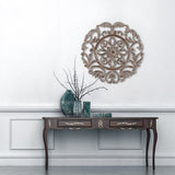 MH London - All Season Wall Decor Medallion Lassi (24" Round) - Grey