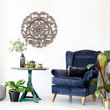 MH London - All Season Wall Decor Medallion Lassi (24" Round) - Grey