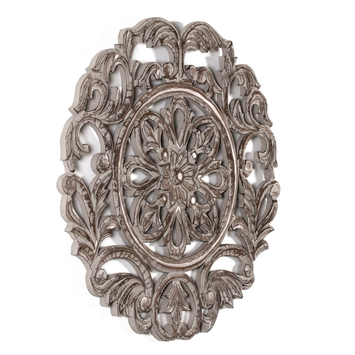 MH London - All Season Wall Decor Medallion Lassi (24" Round) - Grey