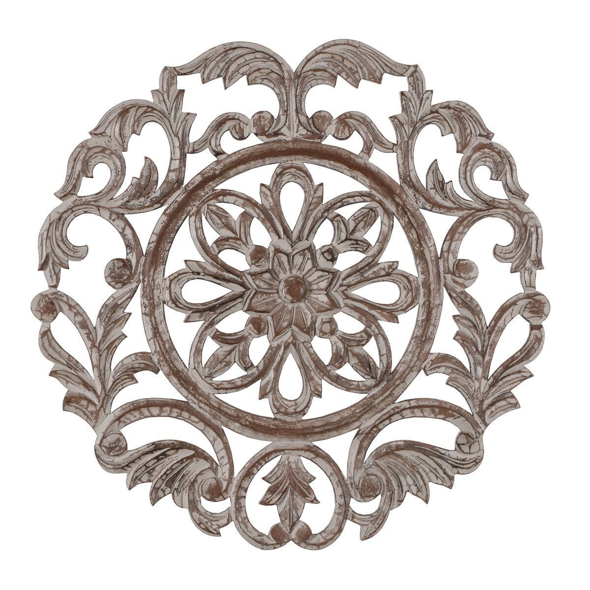 MH London - All Season Wall Decor Medallion Lassi (24" Round) - Grey