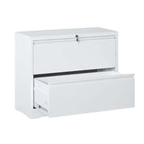 Lateral File Cabinet 2 Drawer,Filing Cabinet with Lock, Lockable File Cabinet for Home Office