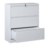 Lateral File Cabinet 3 Drawer,Filing Cabinet with Lock, Lockable File Cabinet for Home Office, Locking Metal File Cabinet