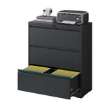 Lateral File Cabinet 3 Drawer,Filing Cabinet with Lock, Lockable File Cabinet for Home Office, Locking Metal File Cabinet