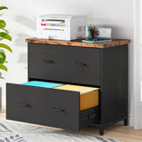 Lateral File Cabinet, 2-Drawer Filing Cabinet