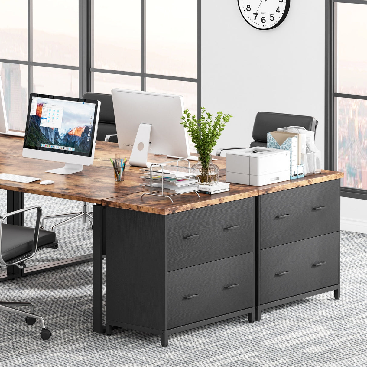 Lateral File Cabinet, 2-Drawer Filing Cabinet