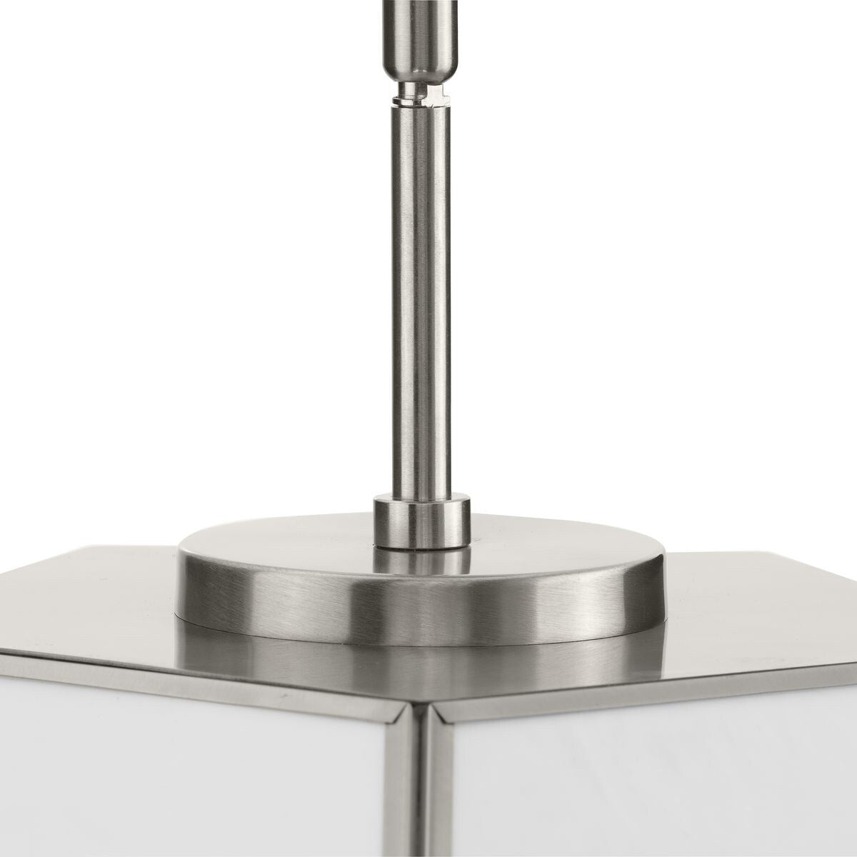 Latham Collection 18 in. Three-Light Brushed Nickel Contemporary Flush Mount - 18 in x 14.87 in x 11 in
