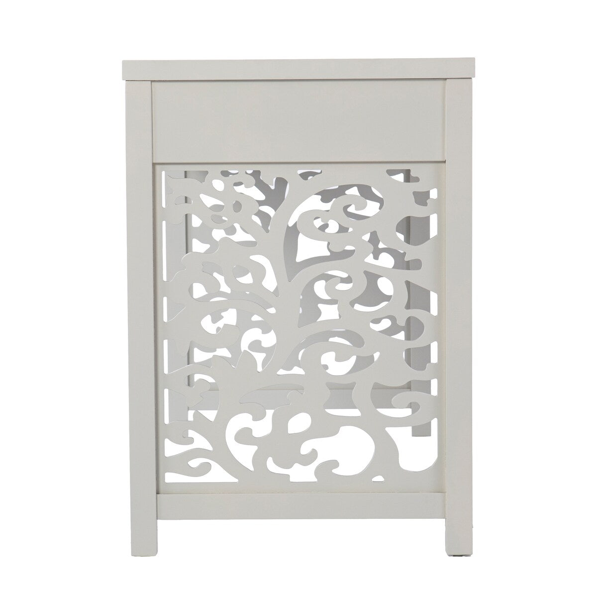 Lattice-inspired Design Writing Desk With A Storage Drawer, For Home Office Or Oliving Space