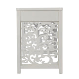 Lattice-inspired Design Writing Desk With A Storage Drawer, For Home Office Or Oliving Space