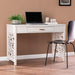 Lattice-inspired Design Writing Desk With A Storage Drawer, For Home Office Or Oliving Space